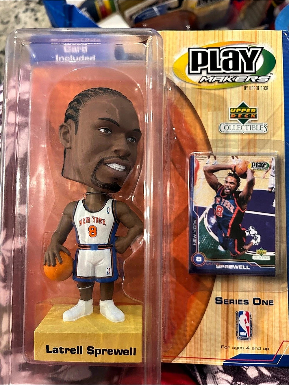 Upper Deck Playmakers Latrell Sprewell Series One Basketball Figure